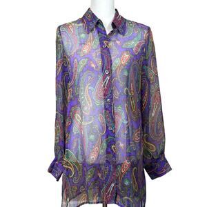 Linea by Louis Dell 'Olio purple paisley, silk, bohemian, maximalist, artsy